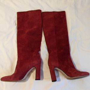 Gorgeous Red Suede books